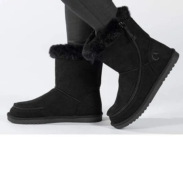 BILLY Girls Black Cozy Adaptable Winter Boots