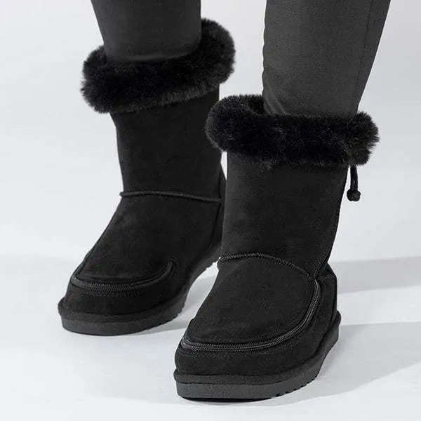 BILLY Girls Black Cozy Adaptable Winter Boots