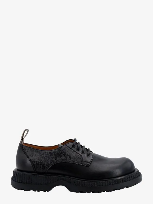 Buffalo Bossed Oblique Motif Derby Black