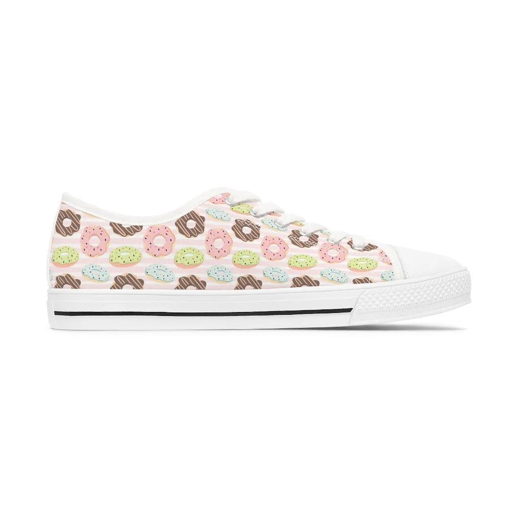 Creamy Donuts Women's Low Top Sneakers