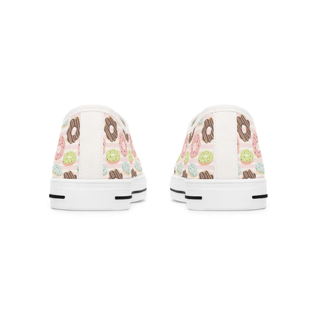 Creamy Donuts Women's Low Top Sneakers