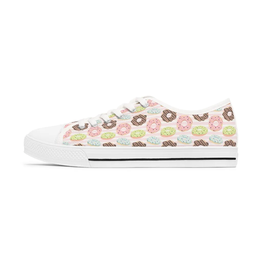 Creamy Donuts Women's Low Top Sneakers