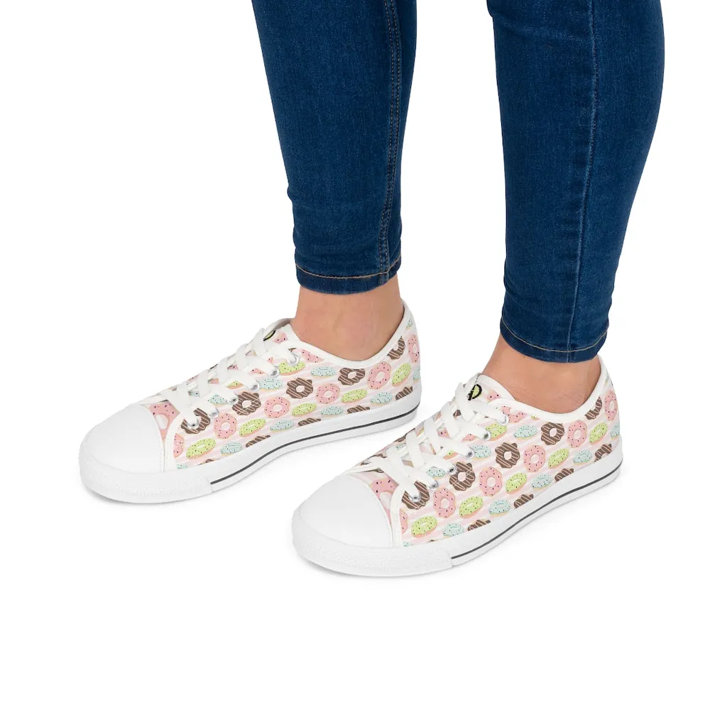 Creamy Donuts Women's Low Top Sneakers