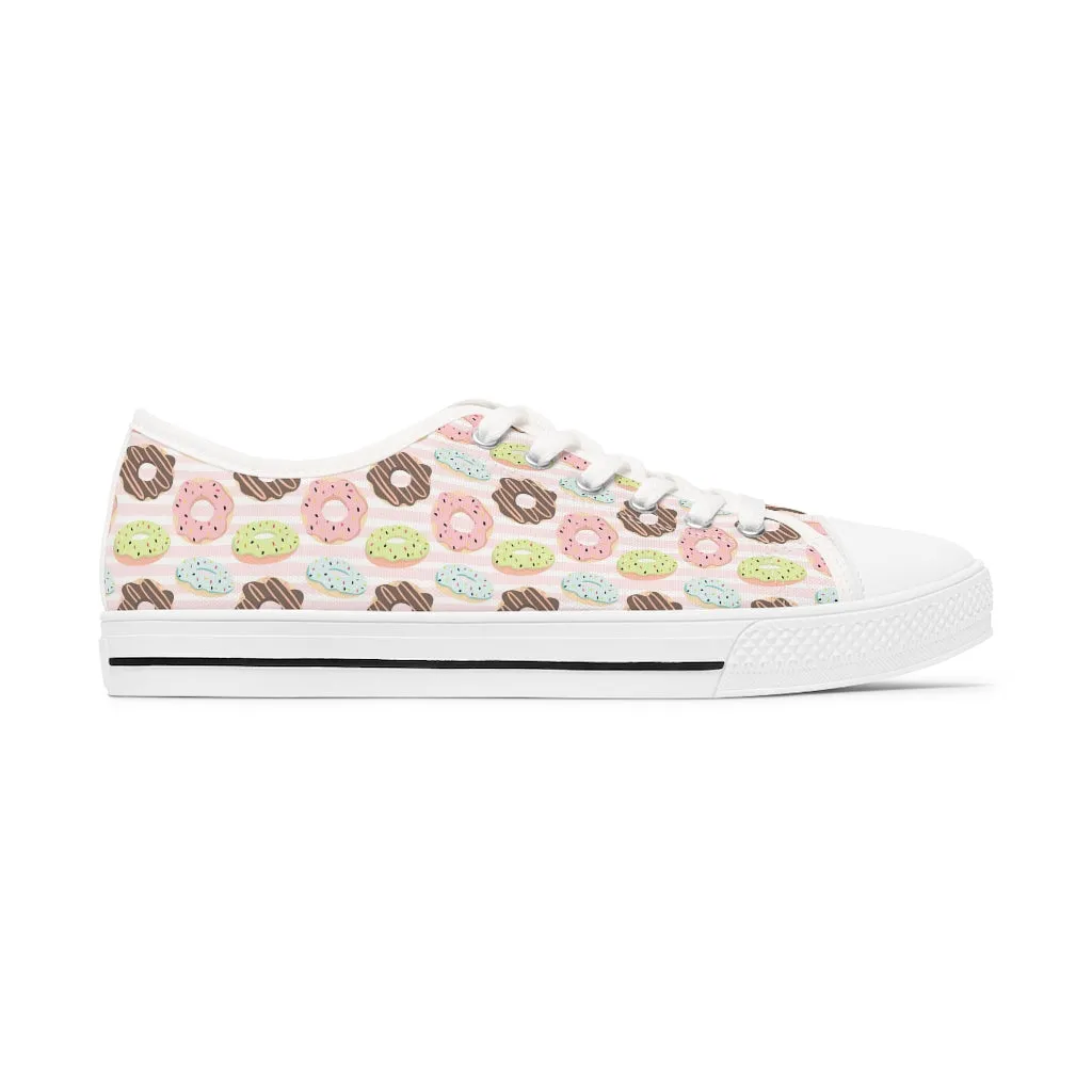 Creamy Donuts Women's Low Top Sneakers