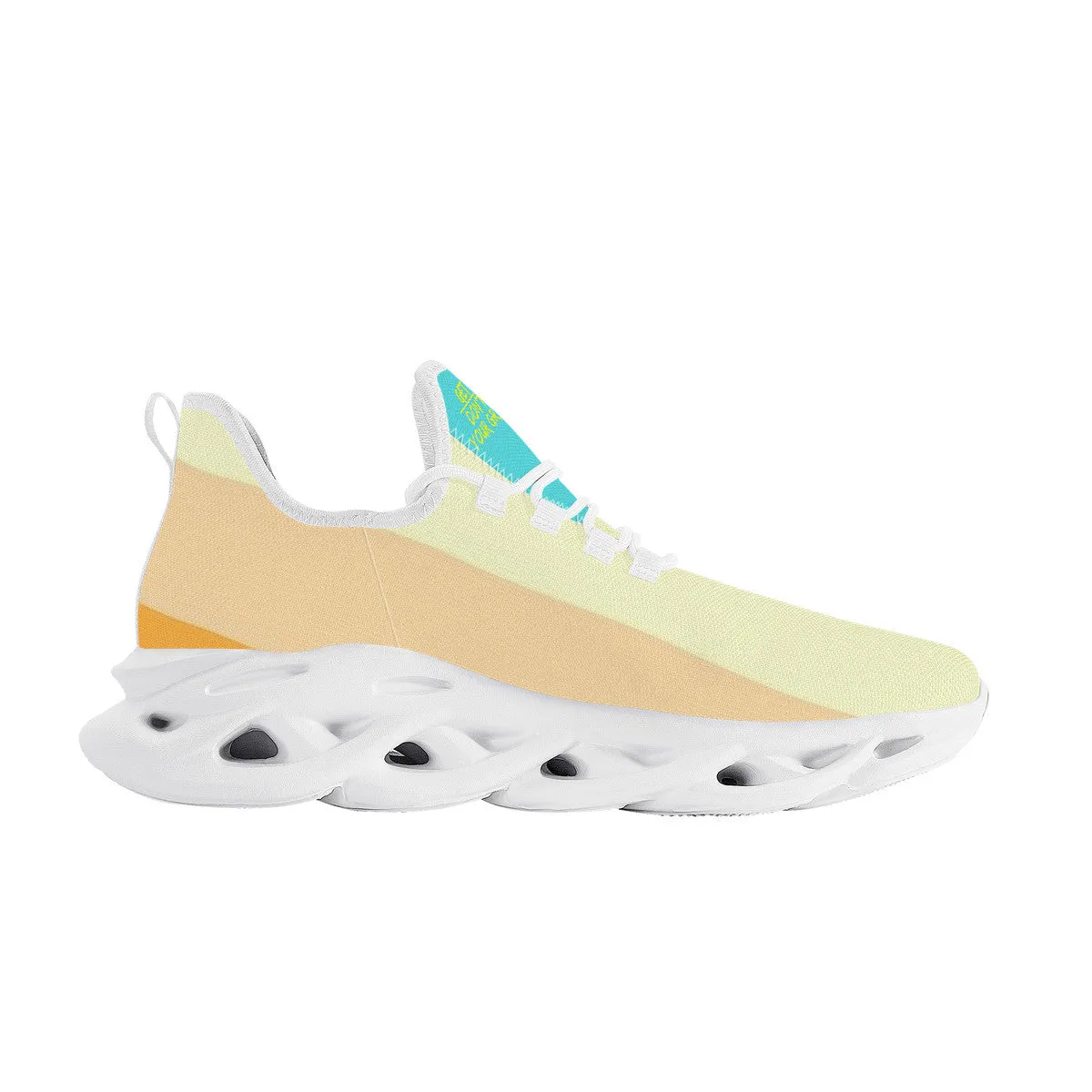 DCYG Get Racks Yellow, Orange , Teal 2nd Edition B Flex Control Sneaker - White