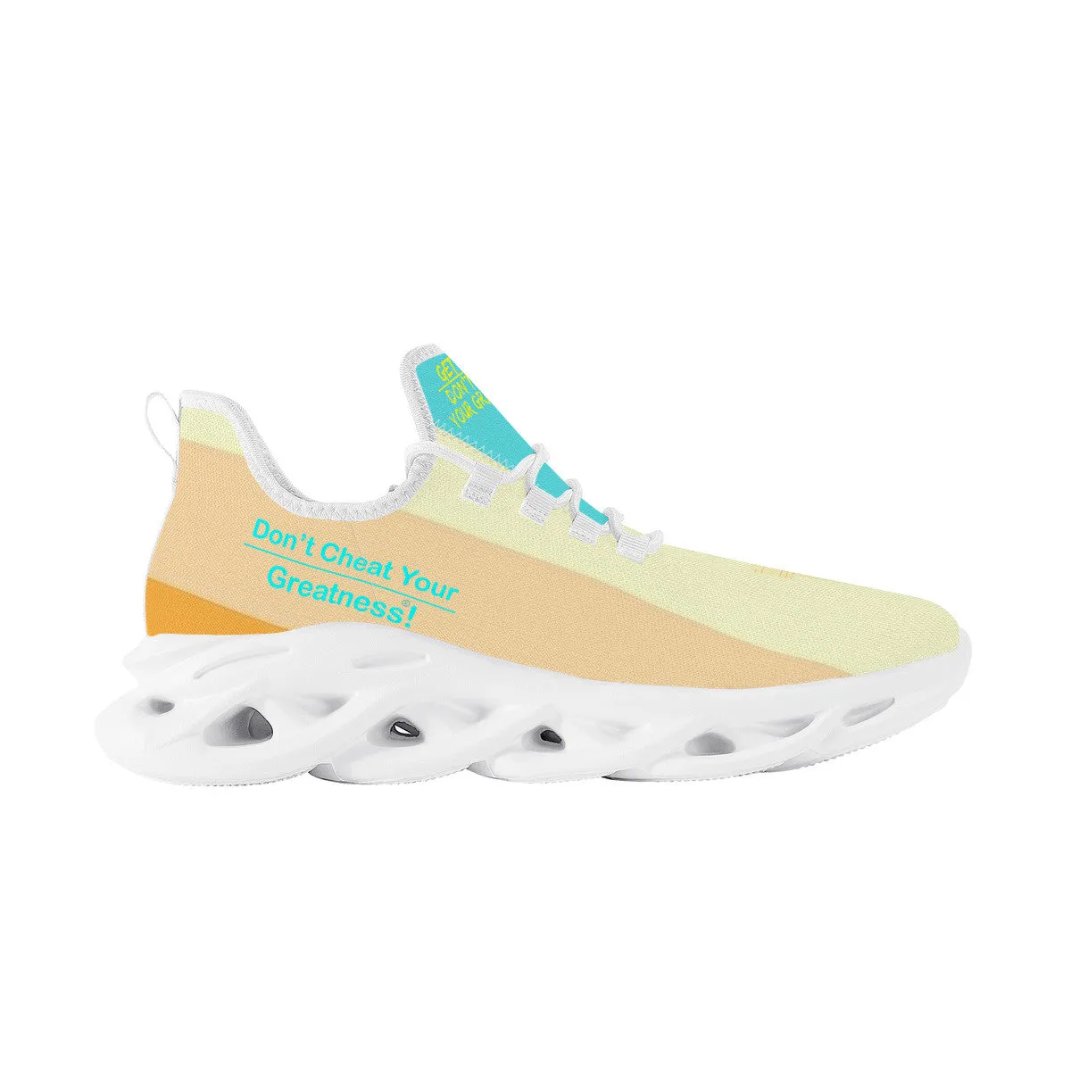 DCYG Get Racks Yellow, Orange , Teal 2nd Edition B Flex Control Sneaker - White