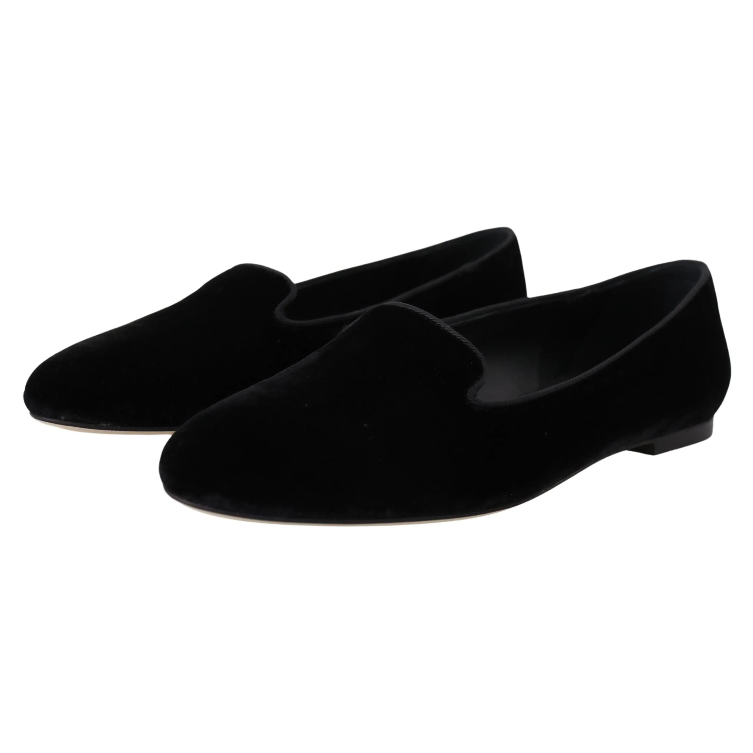 Dolce & Gabbana Elegant Black Silk-Blend Loafers