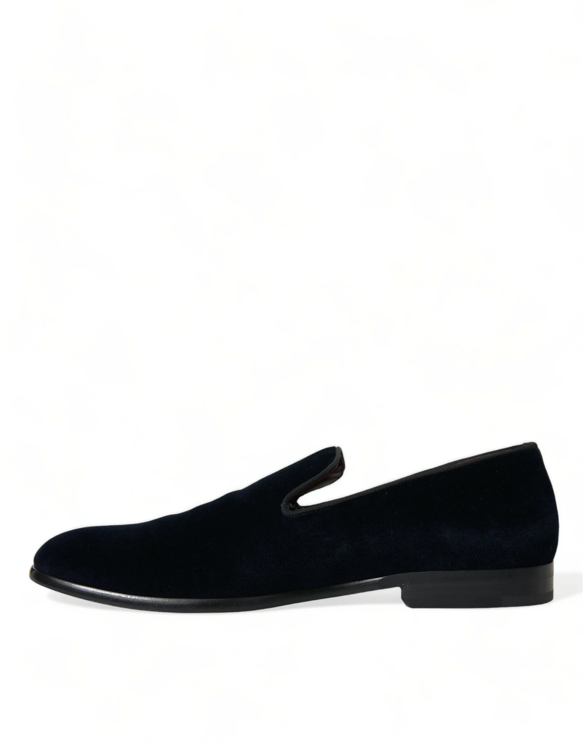 Dolce & Gabbana Elegant Black Velvet Loafers for Men