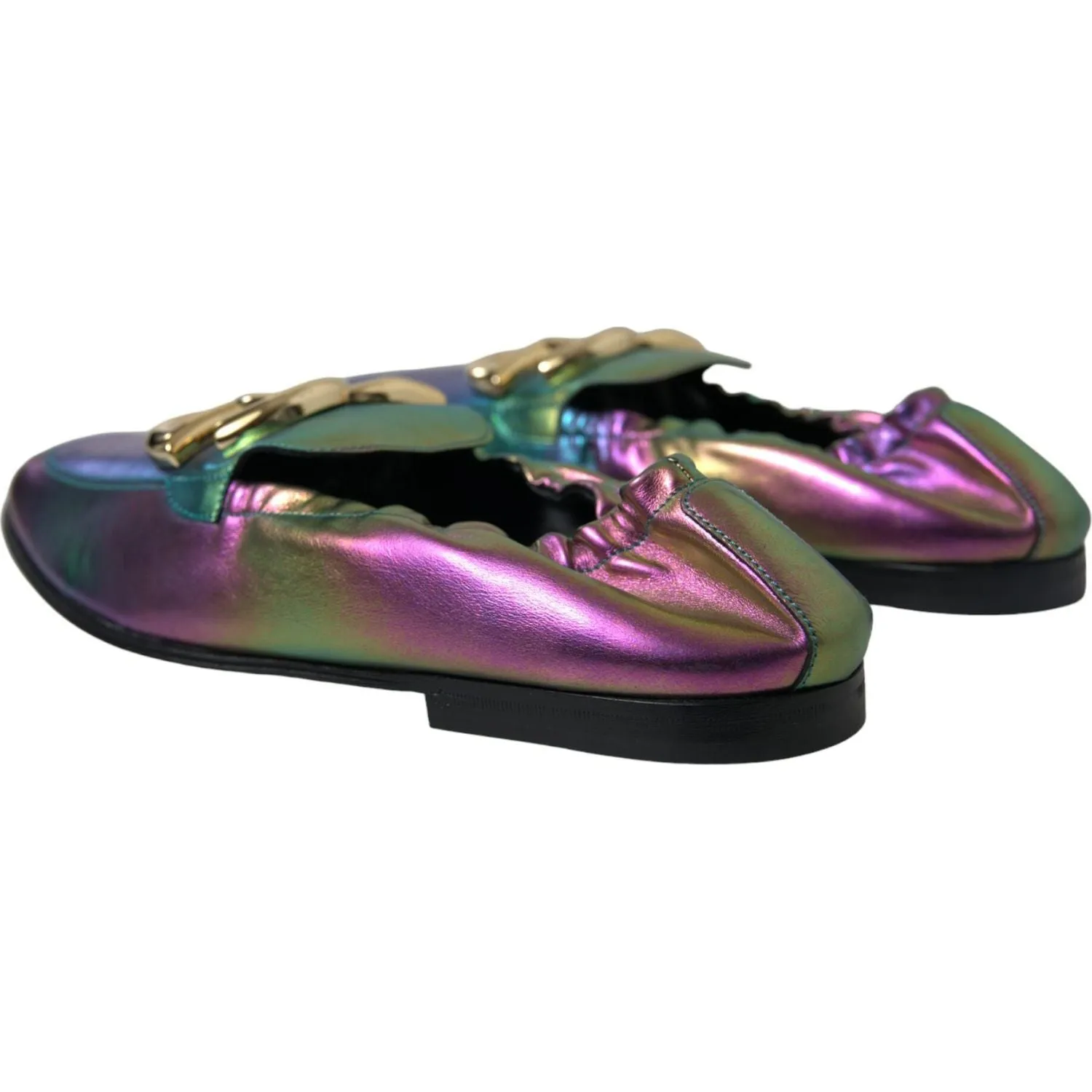 Dolce & Gabbana Elegant Iridescent Loafers for Gents