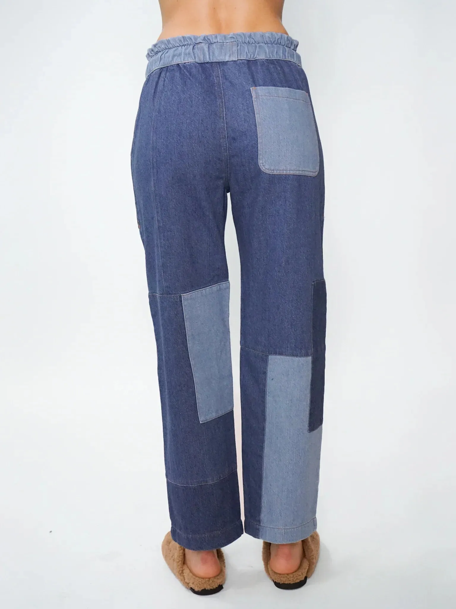 ELECTRIC & ROSE - EASY PANT PATCHWORK PACIFIC