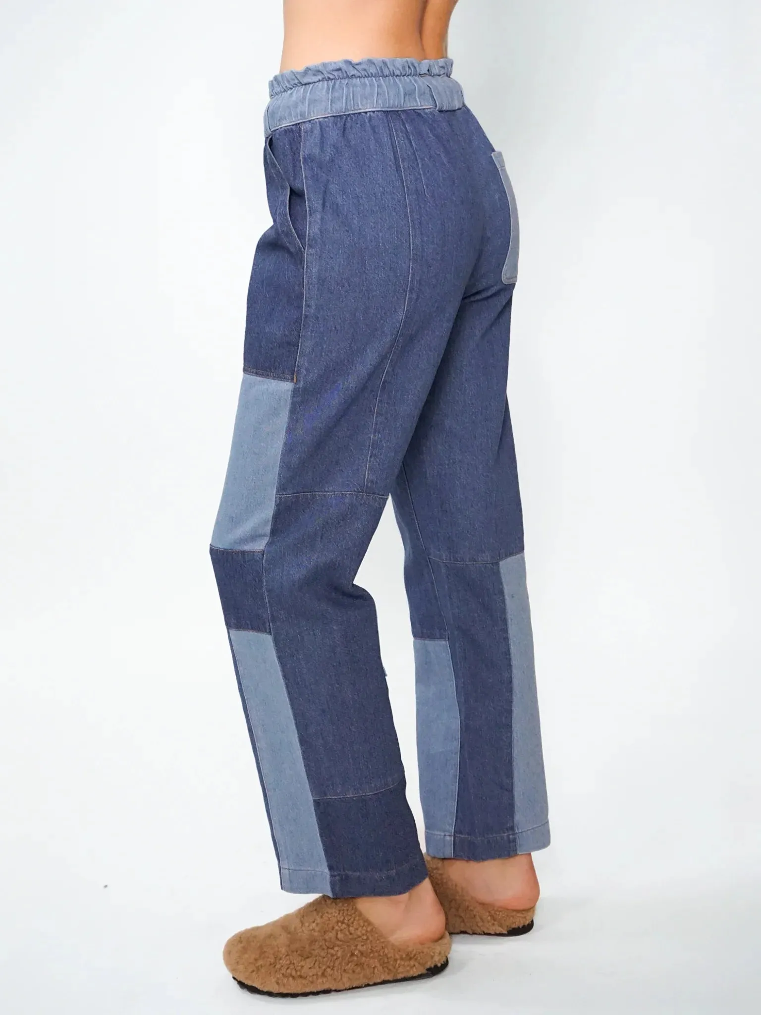 ELECTRIC & ROSE - EASY PANT PATCHWORK PACIFIC