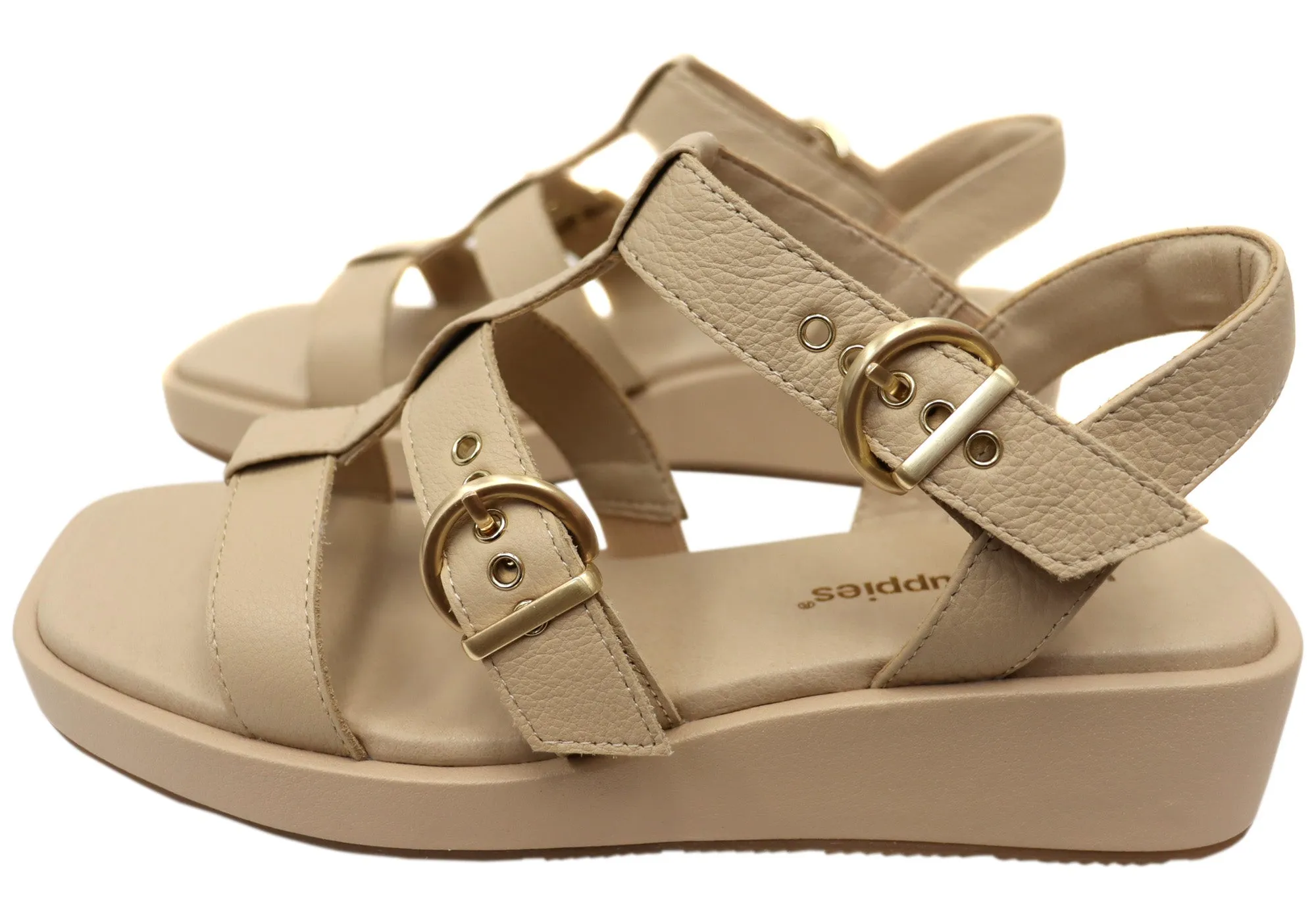 Hush Puppies Equity Womens Comfortable Leather Sandals