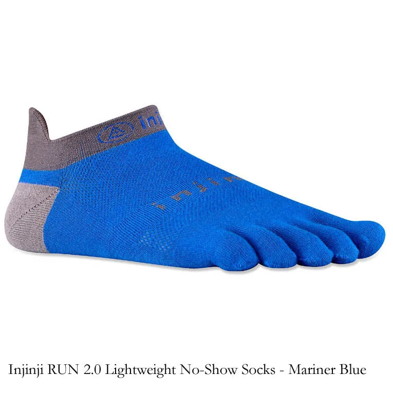 Injinji RUN 2.0 Lightweight No-Show Socks