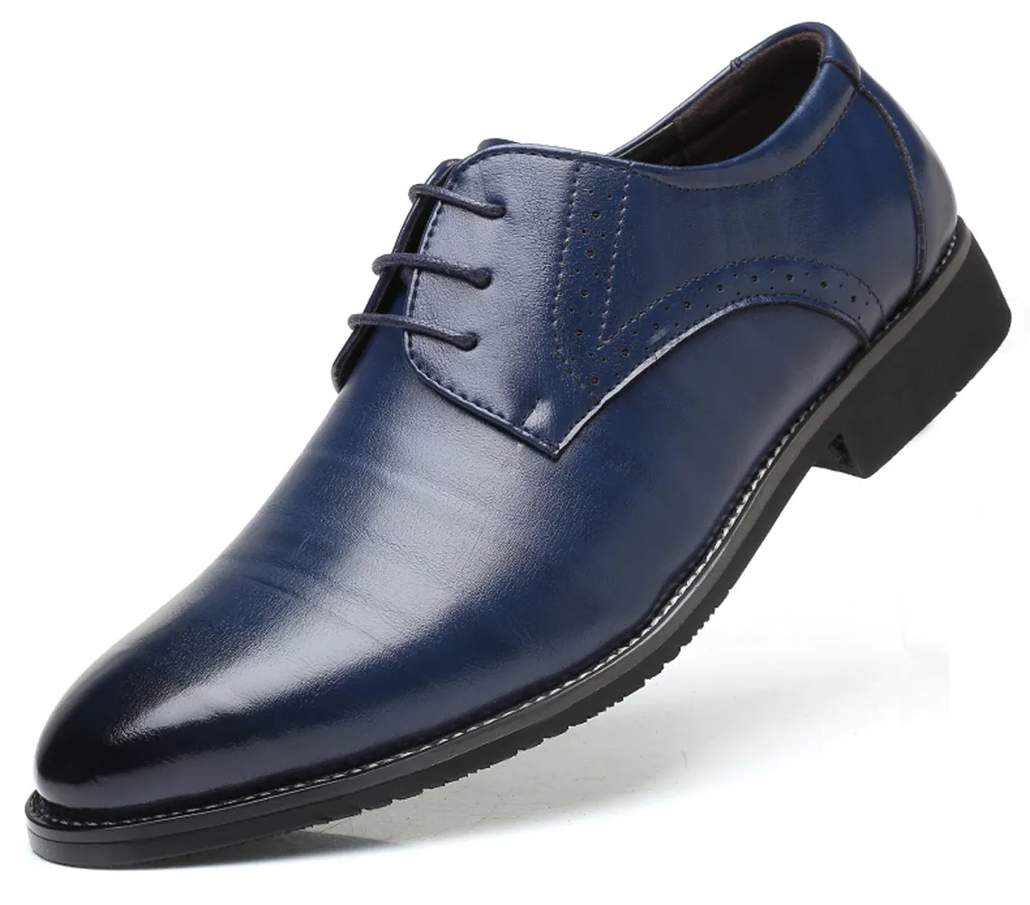 Men's Brogue Plain Derby Shoes