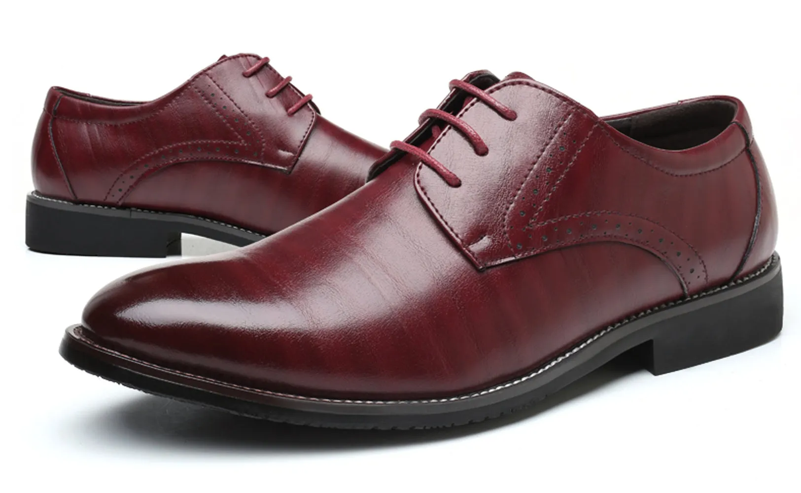 Men's Brogue Plain Derby Shoes