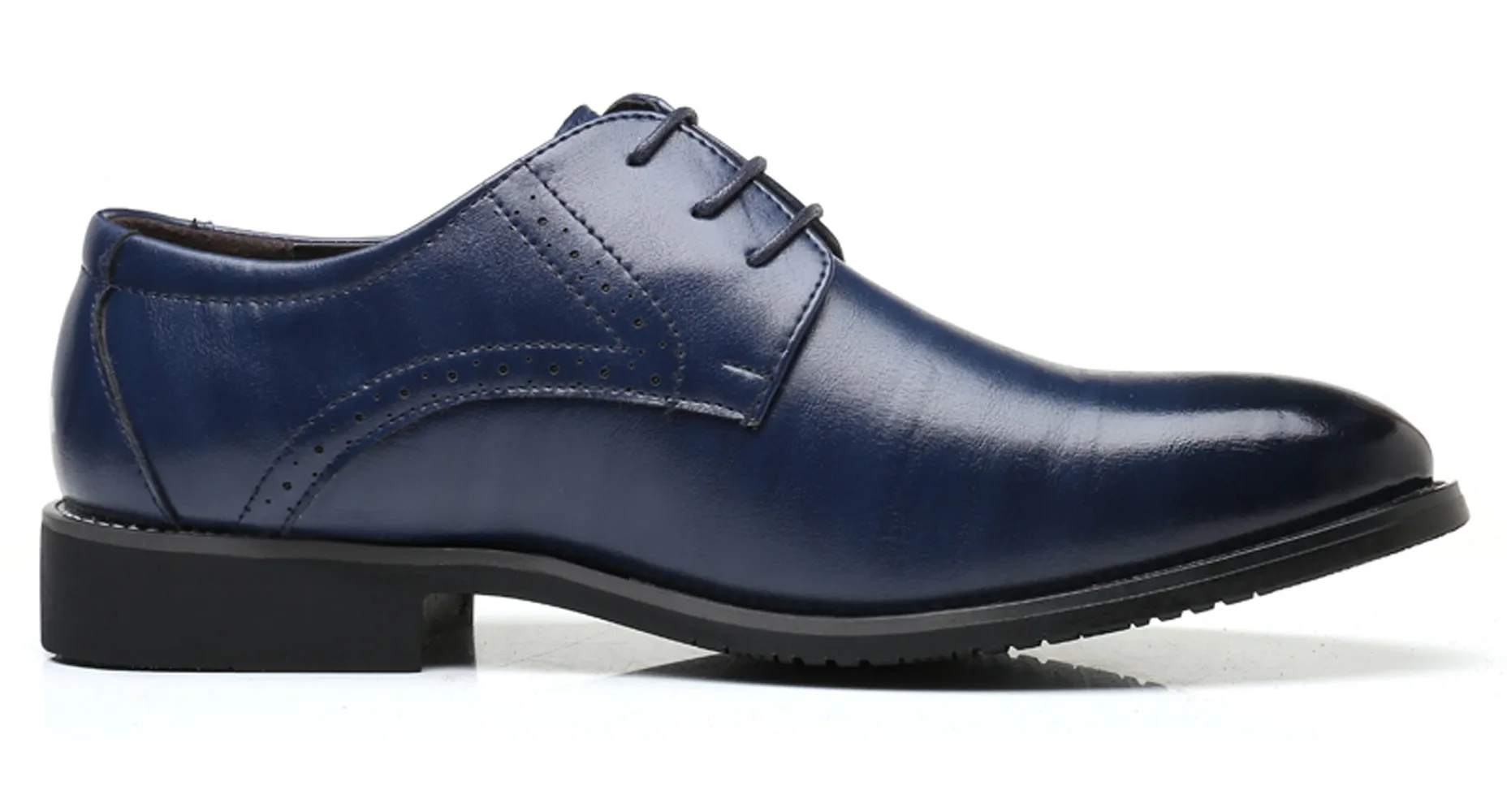 Men's Brogue Plain Derby Shoes