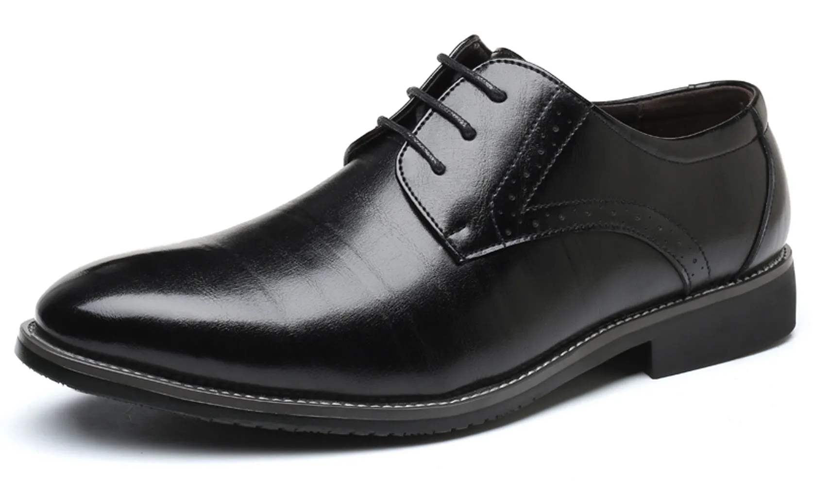 Men's Brogue Plain Derby Shoes