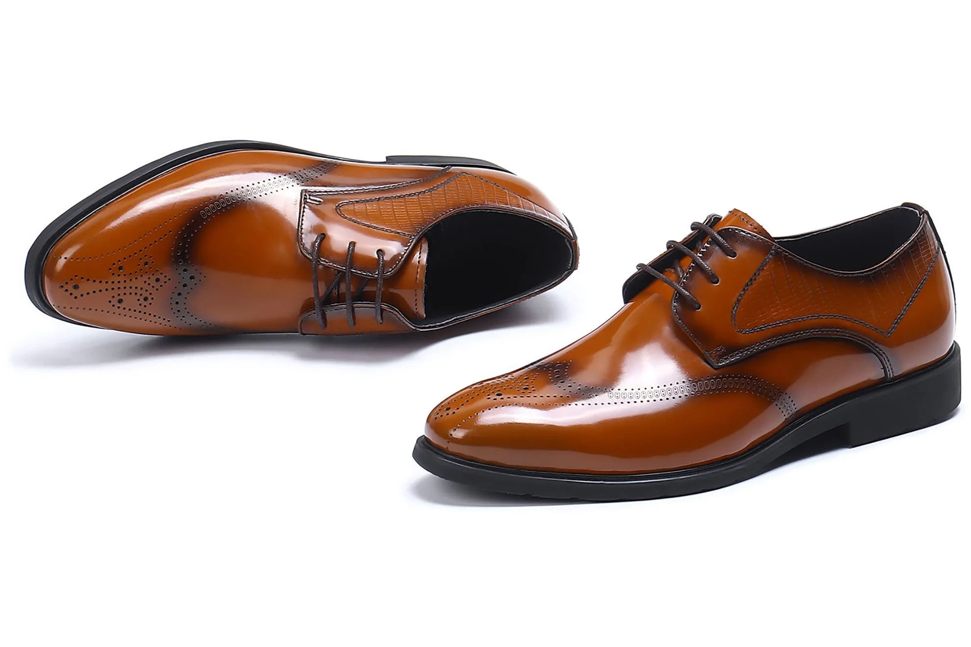 Men's Leather Formal Derby Brogues