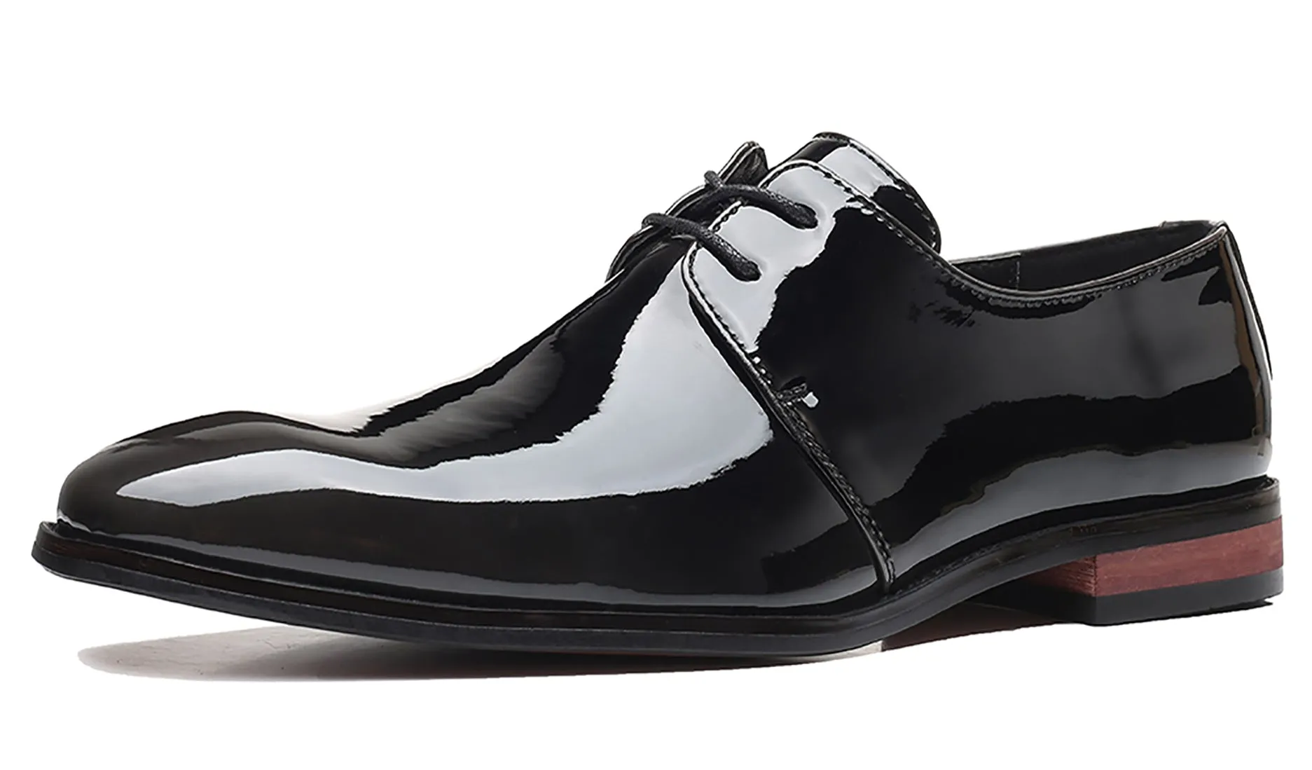 Men's Pattern Leather Shiny Derby Shoes