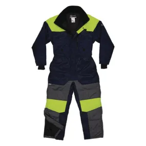 N-ferno 6475 Insulated Freezer Coverall, 2x-large, Navy, Ships In 1-3 Business Days