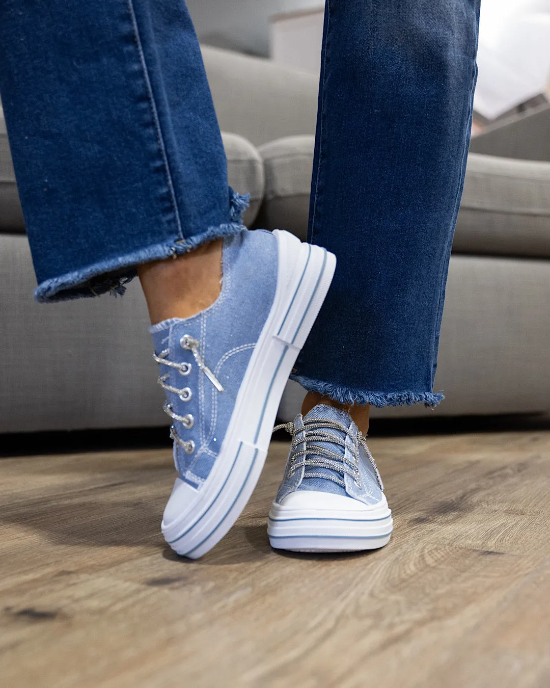 NEW! Very G Aman Sparkle Sneakers - Blue