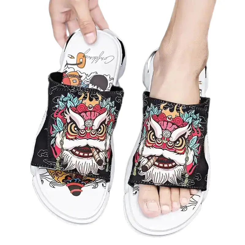 Non-Slip Wear-Resistant Leisure Sandals With Embroidery