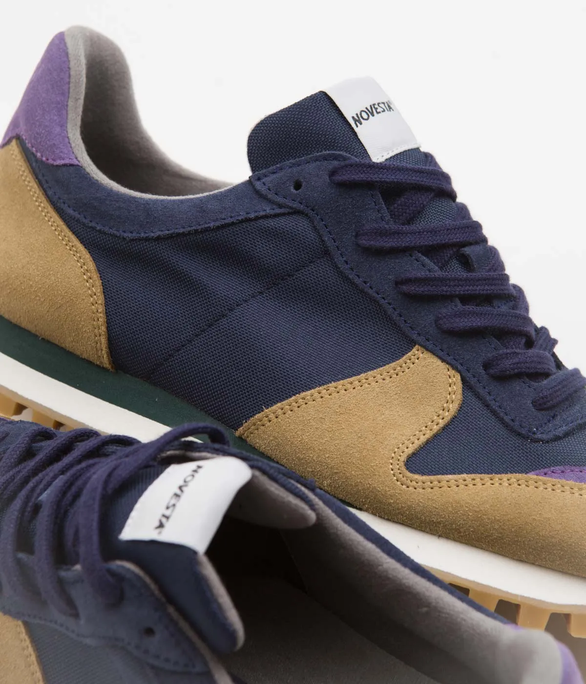 Novesta Marathon Trail Shoes - Navy / Camel