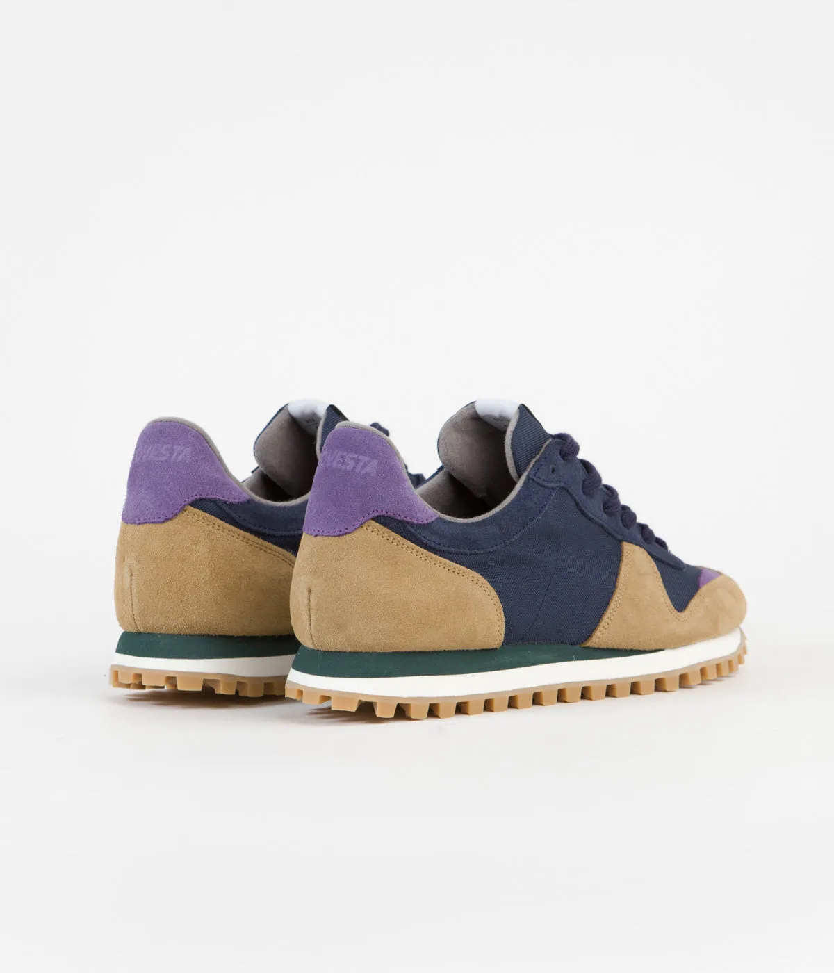 Novesta Marathon Trail Shoes - Navy / Camel