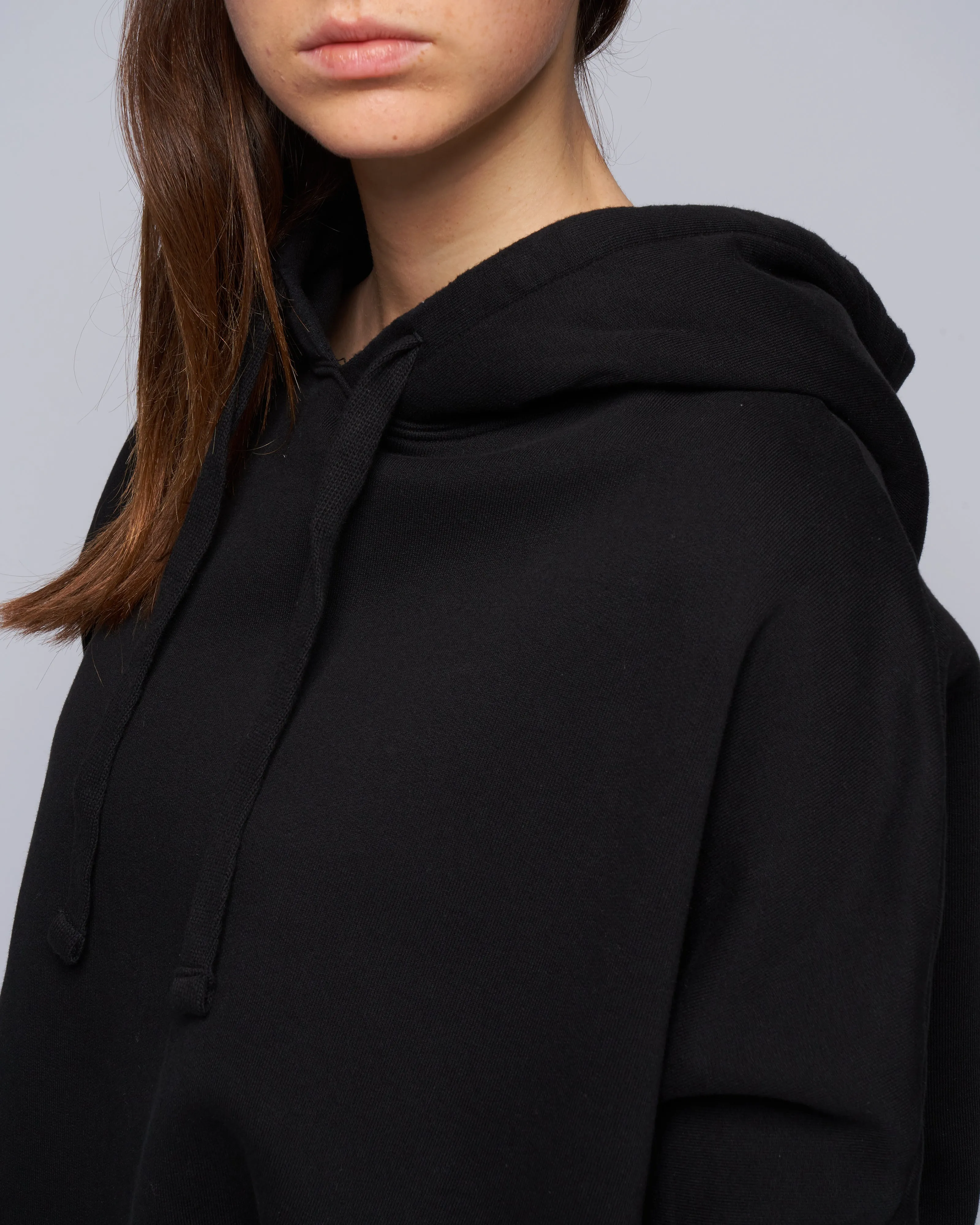 oversized easy hoodie - black