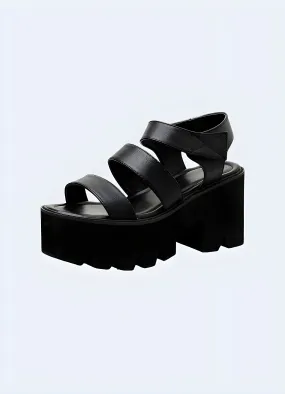 Platform Sandals Chunky Heel