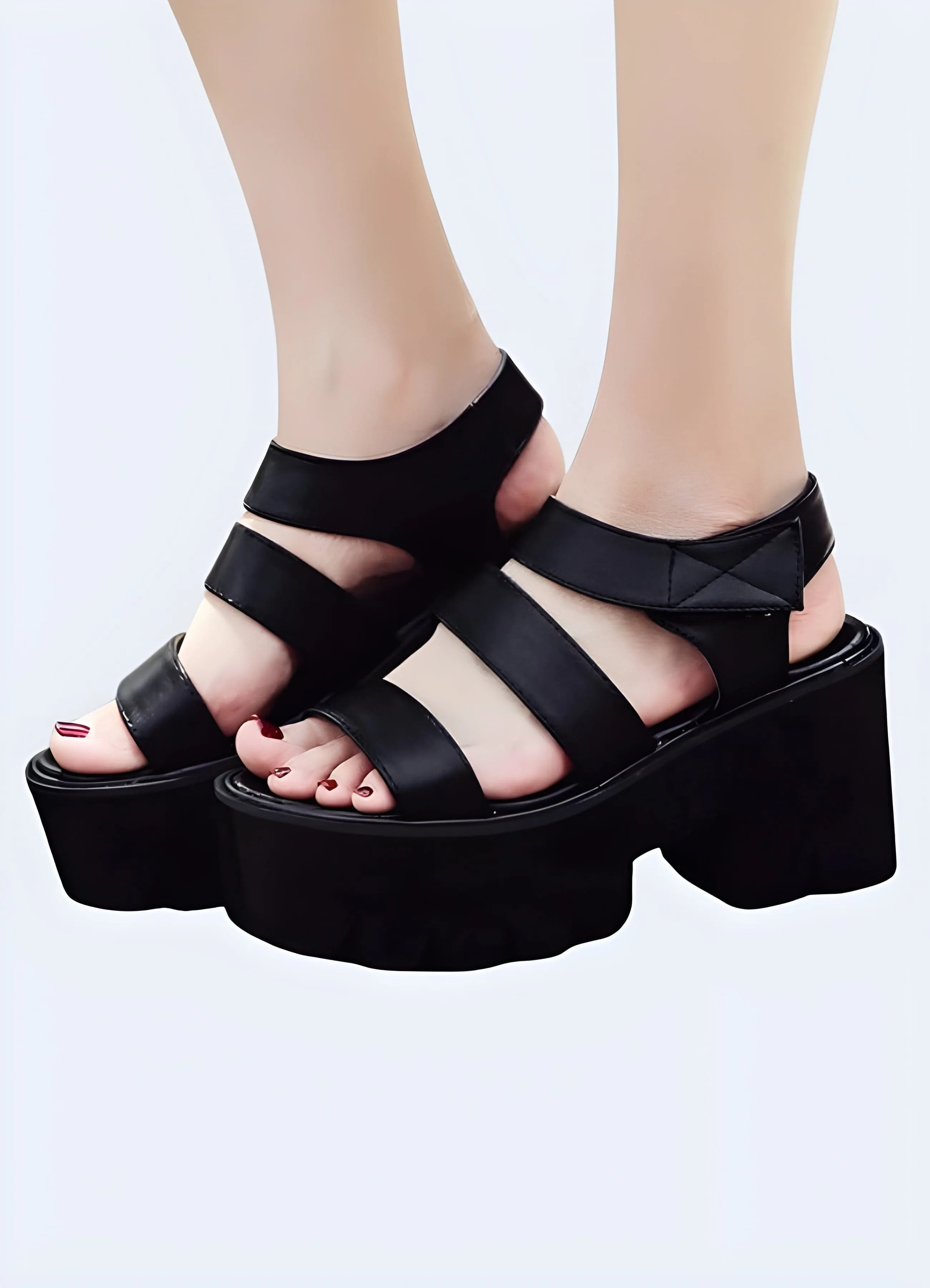 Platform Sandals Chunky Heel