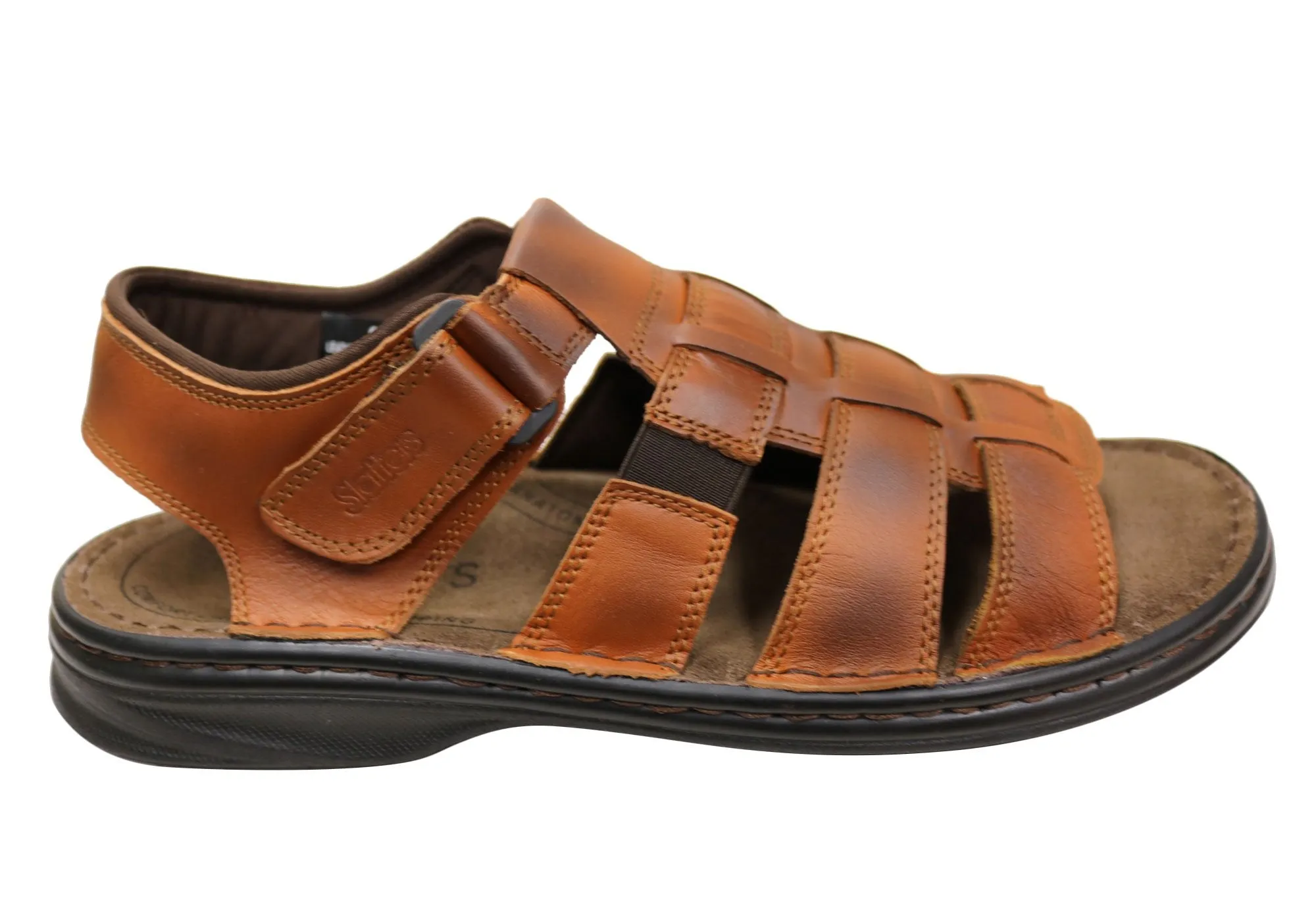 Slatters Tropic Mens Comfortable Leather Sandals