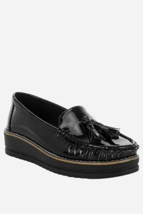 Tassel Detail Flatform Loafers