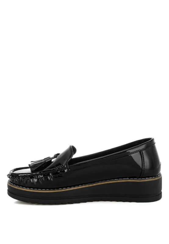 Tassel Detail Flatform Loafers