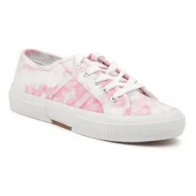 Tie-Dye effect Lace up Printed Sneakers