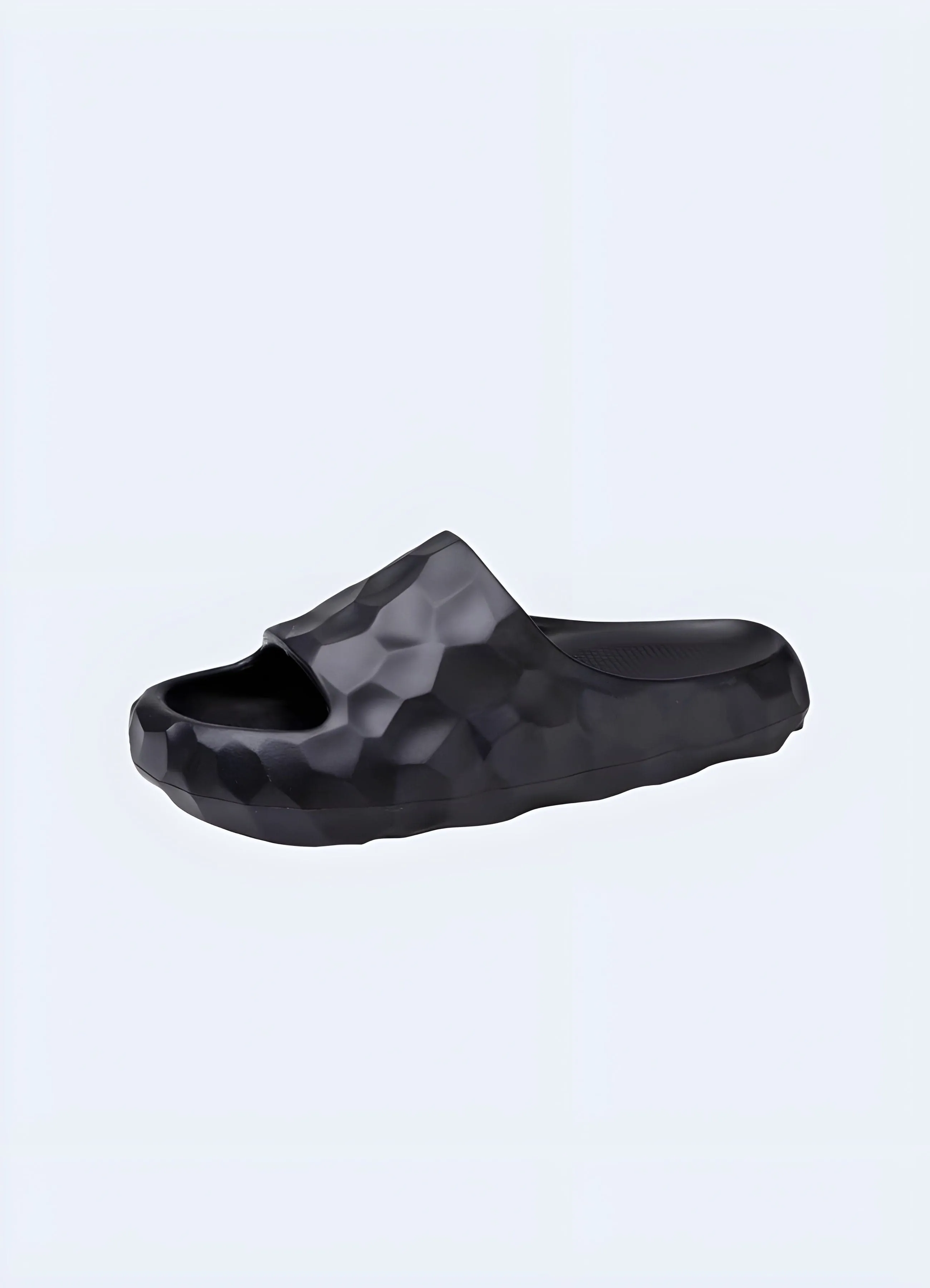 Womens Black Chunky Sandals